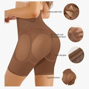 High-Waisted Brown Shapewear with padding